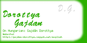 dorottya gajdan business card