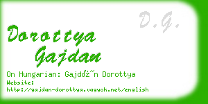 dorottya gajdan business card